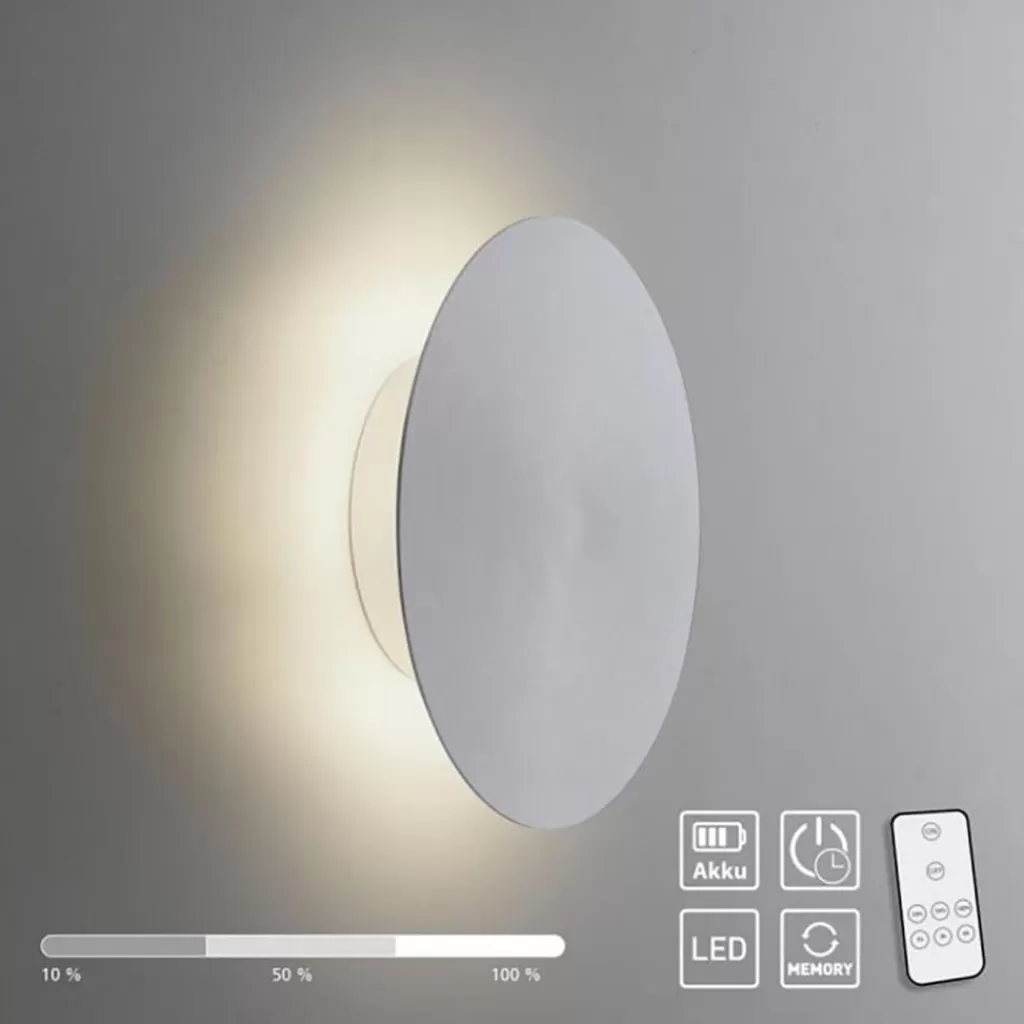 Aluminium LED wandlamp op accu 3-standen dimbaar>Straluma Cheap