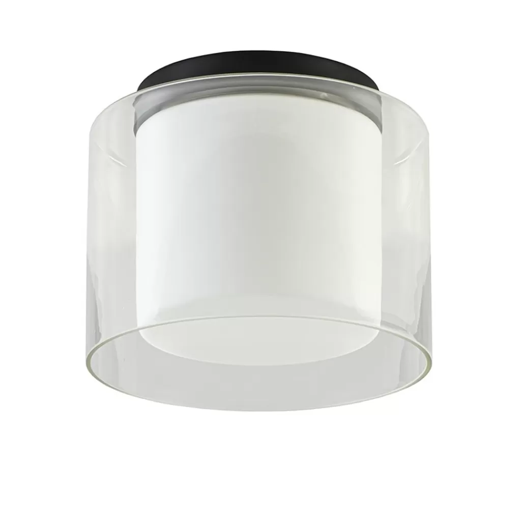 Badkamer plafondlamp helder met opaal glas IP44>Straluma Sale