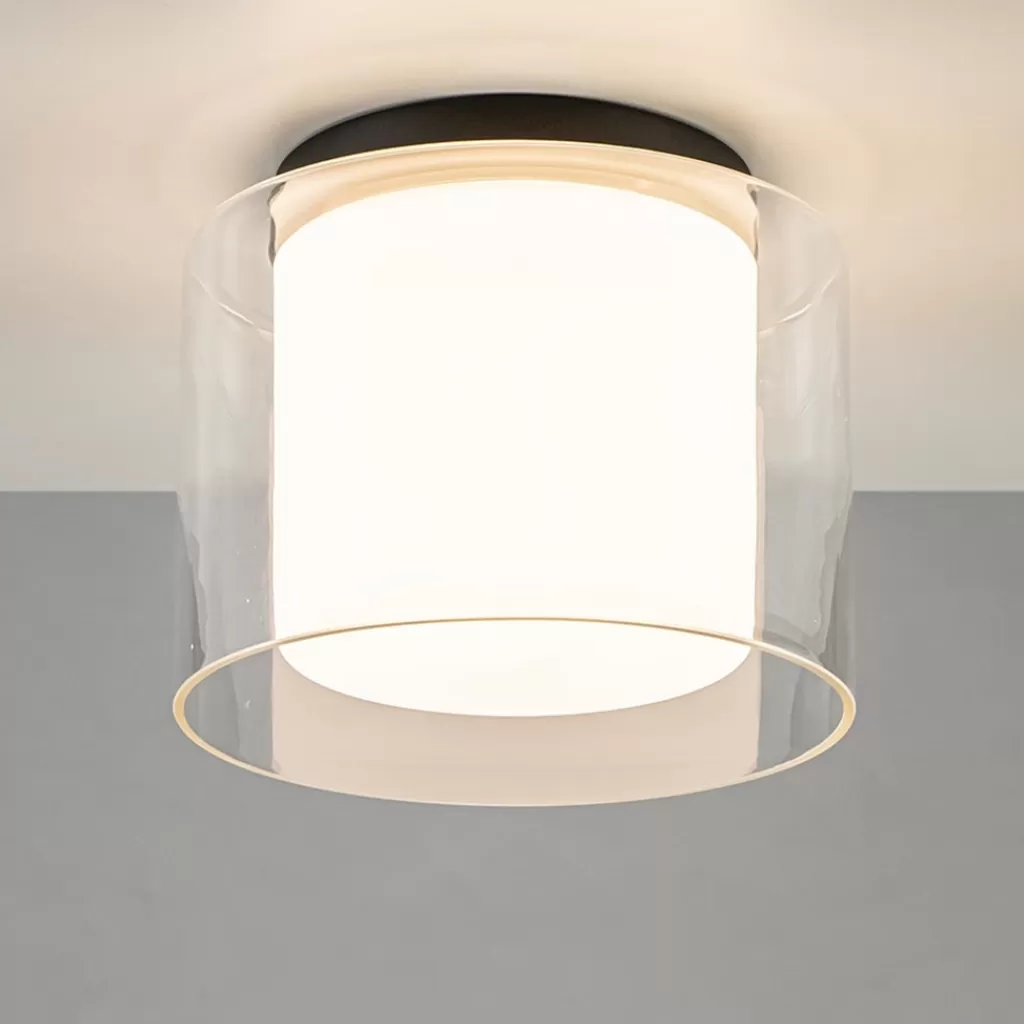 Badkamer plafondlamp helder met opaal glas IP44>Straluma Sale