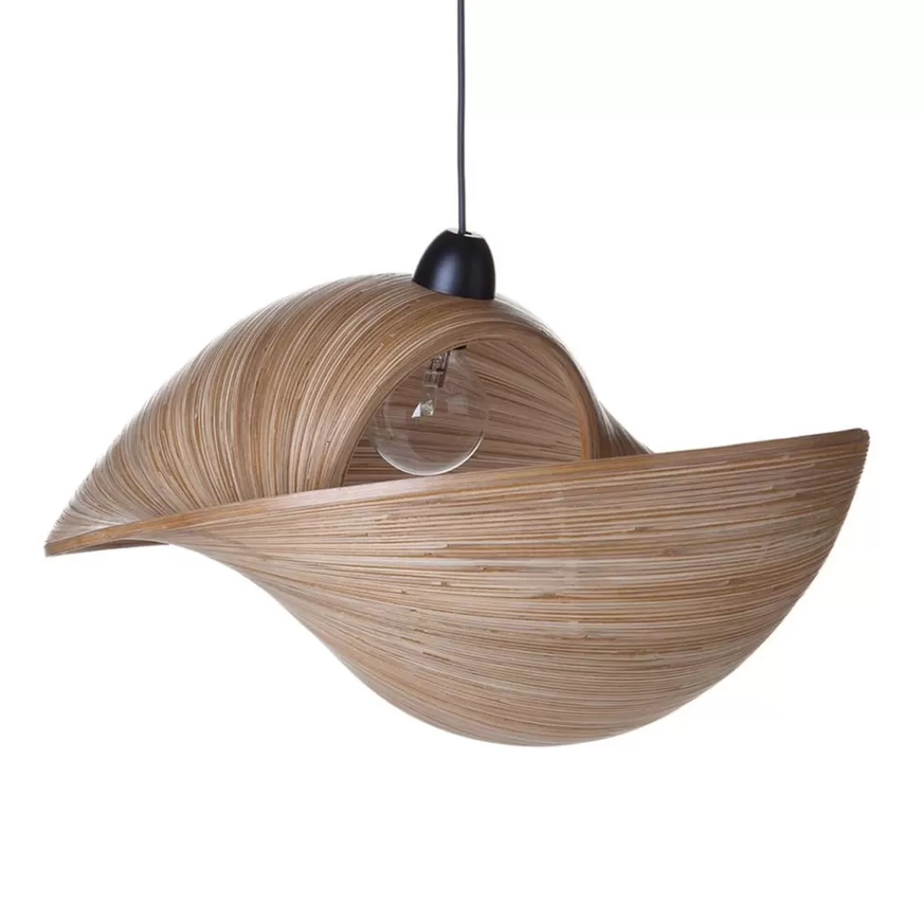 Bamboe hanglamp schelp 50 cm>Straluma Store