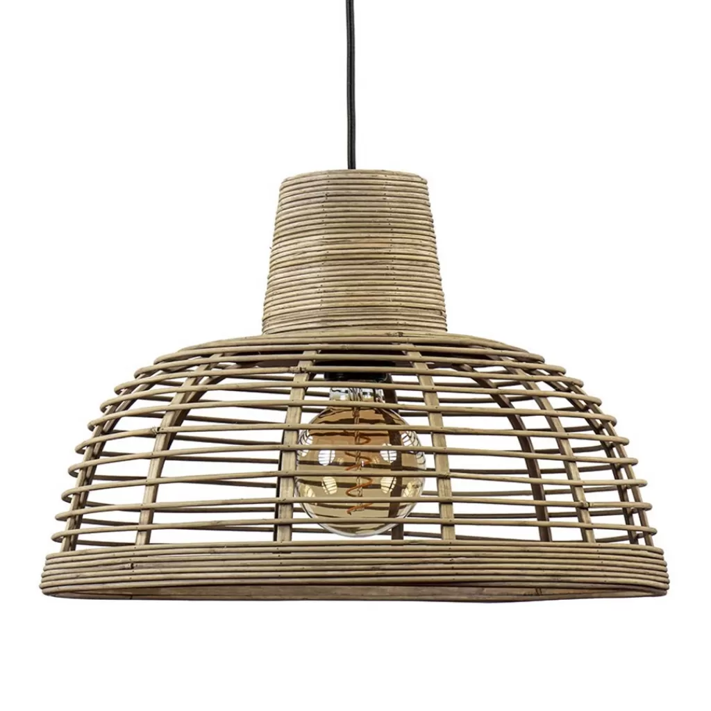 Botanische hanglamp rotan met mat zwart>Straluma New