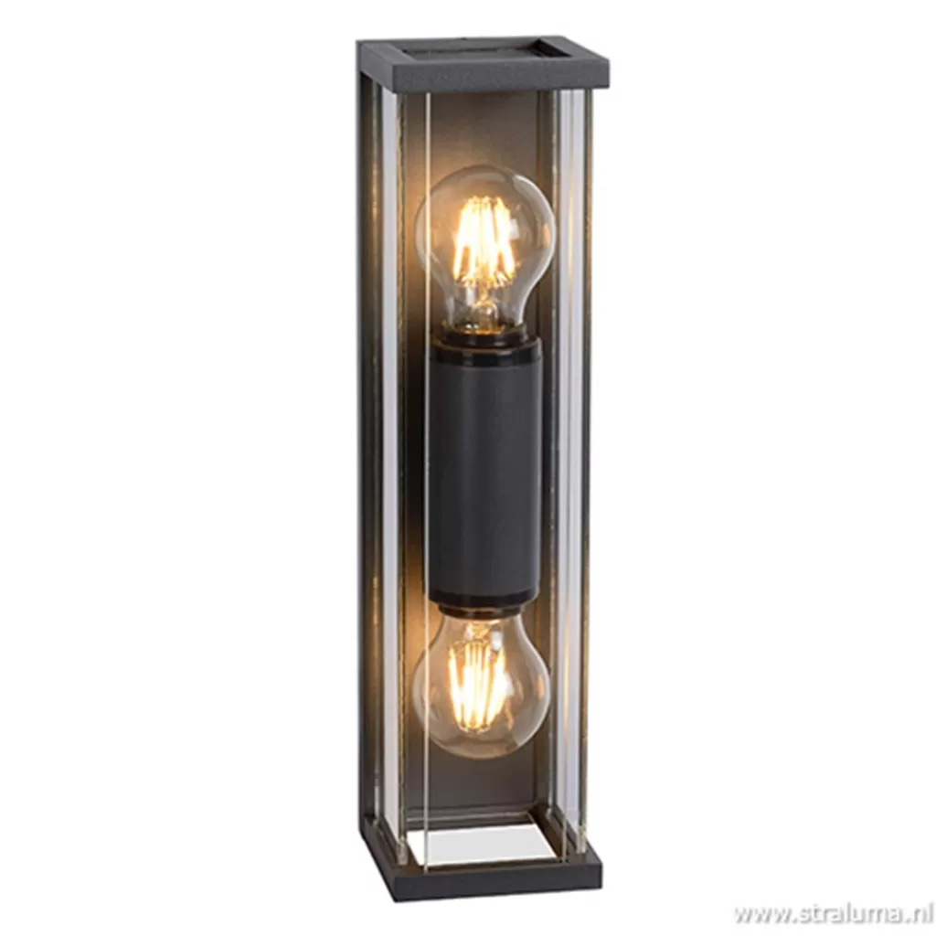 Buitenlamp 2L lantaarn antraciet IP54>Straluma Fashion