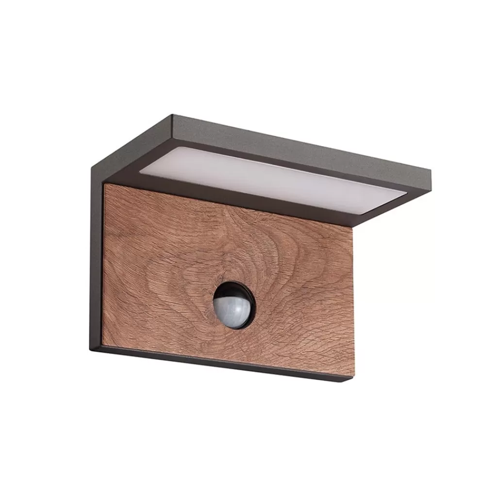 Buitenlamp Ruka antra/hout sensor IP54>Straluma Outlet