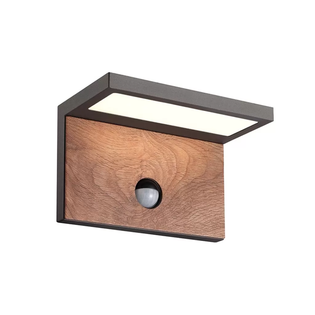 Buitenlamp Ruka antra/hout sensor IP54>Straluma Outlet