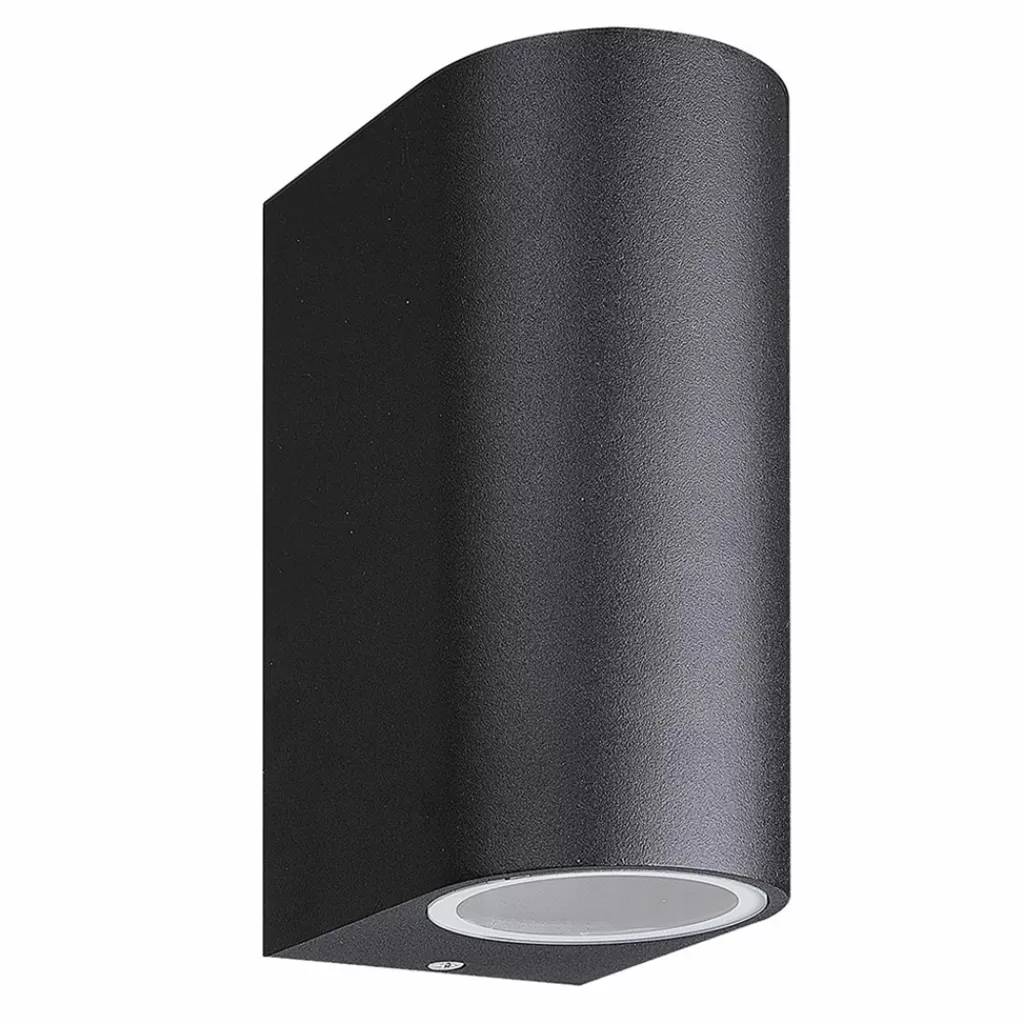 Buitenlamp up+down zwart afgerond IP54>Straluma Best Sale