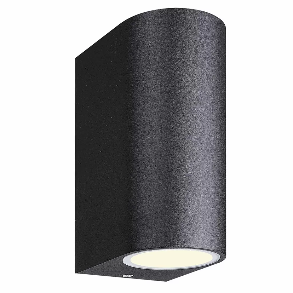 Buitenlamp up+down zwart afgerond IP54>Straluma Best Sale