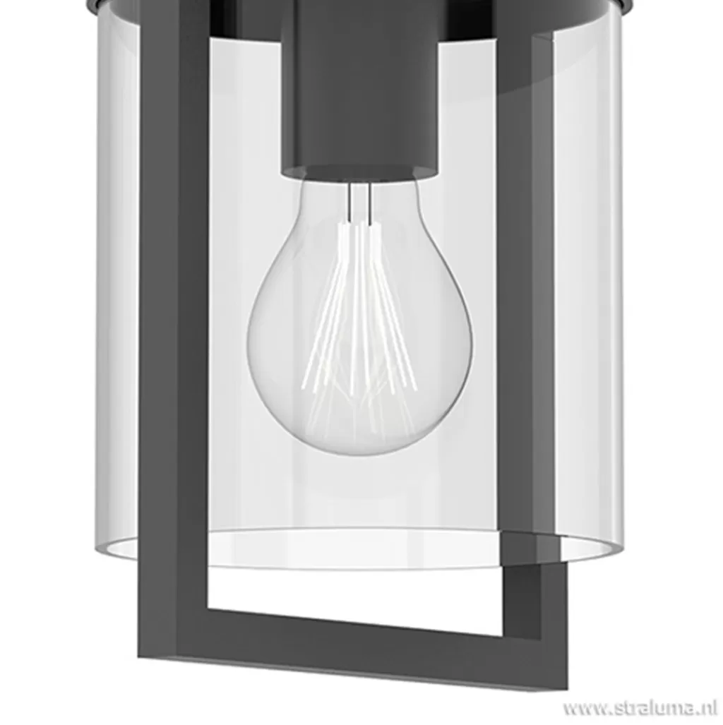 Buitenlantaarn-wandlamp antraciet IP54>Straluma Fashion