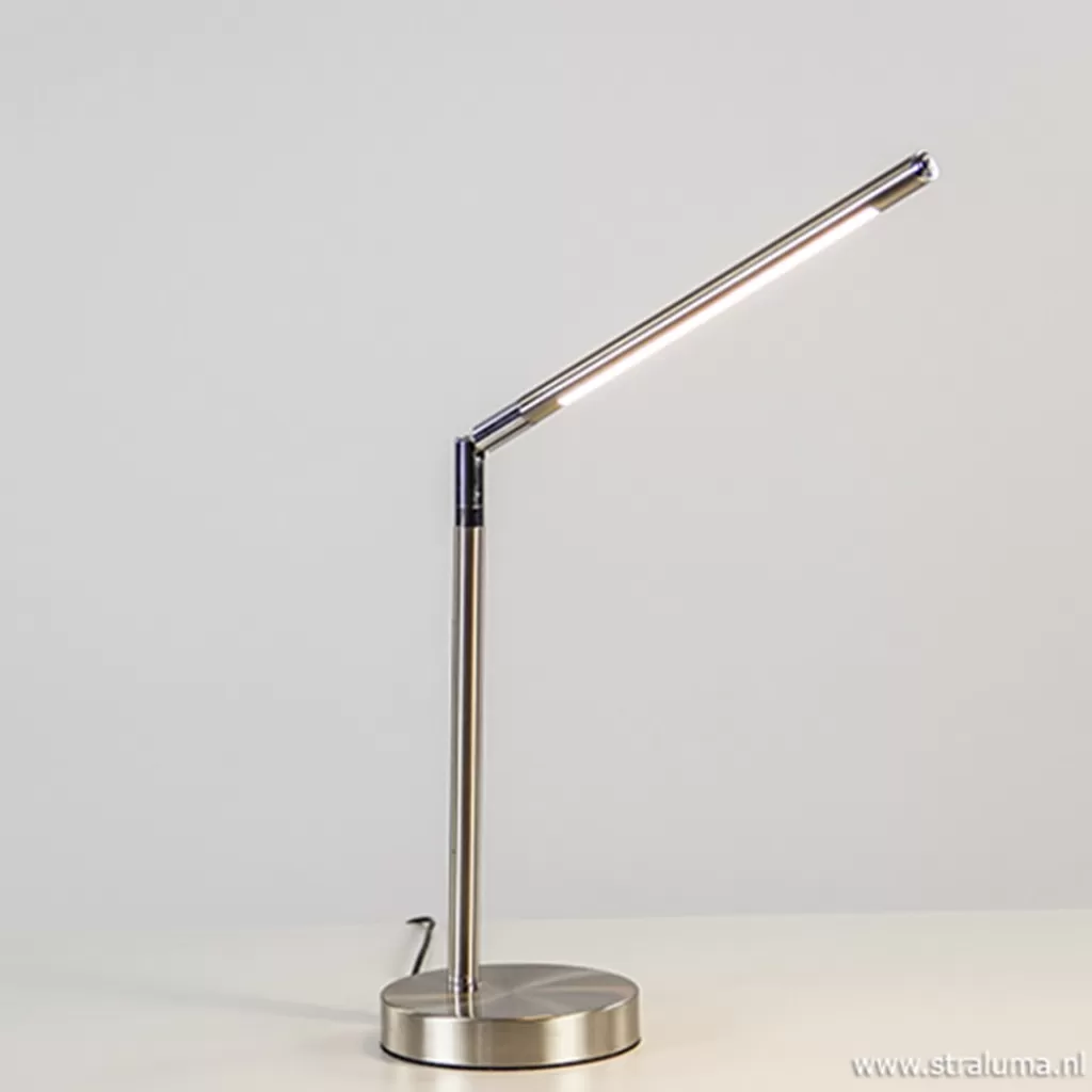 Burolamp Ugello nikkel met pushdimmer>Straluma Outlet