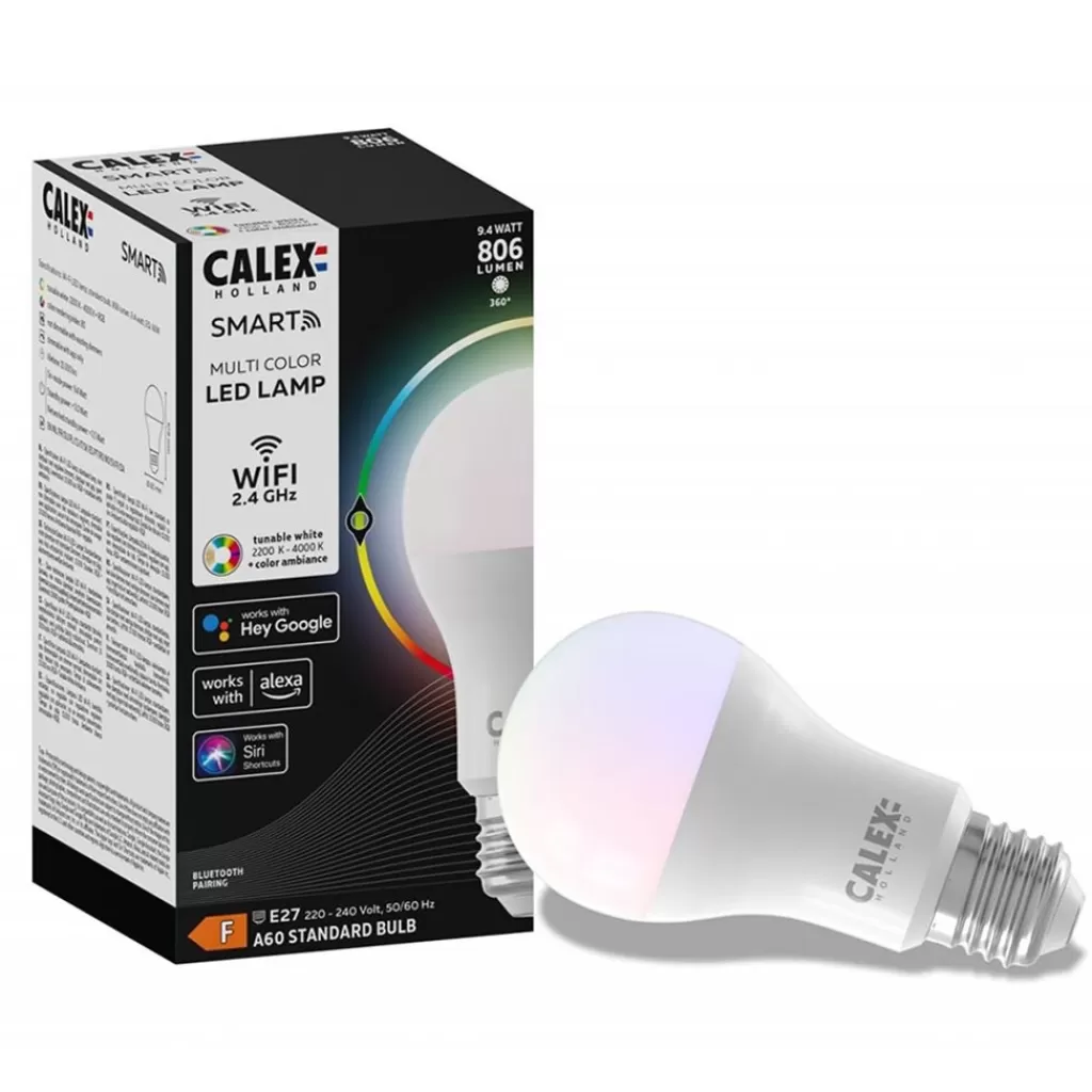 Calex Smart Home E27 A60 LED lichtbron 9.4W RGBW>Straluma Best Sale