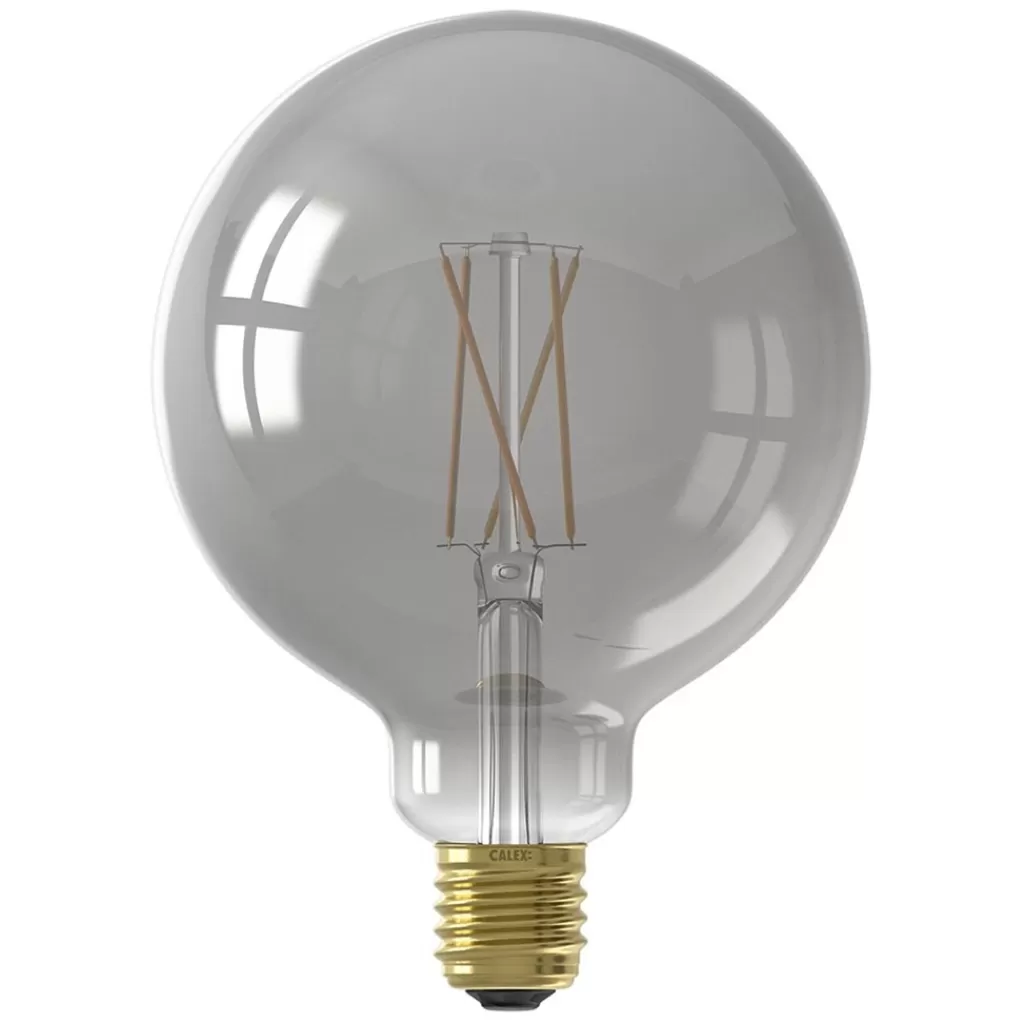 Calex Smart Home E27 Globe LED filament smoke G125>Straluma Best