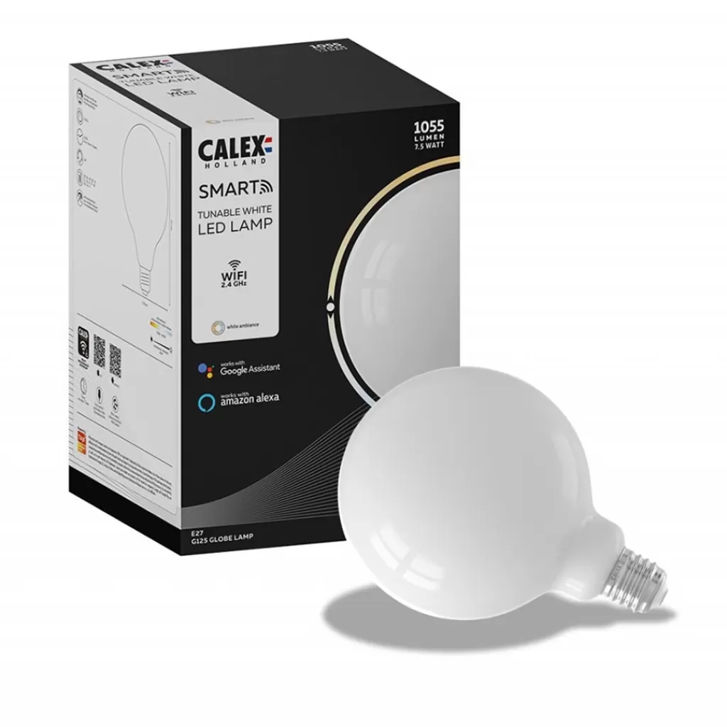 Calex Smart Home E27 LED filament softline Globe G125>Straluma Hot