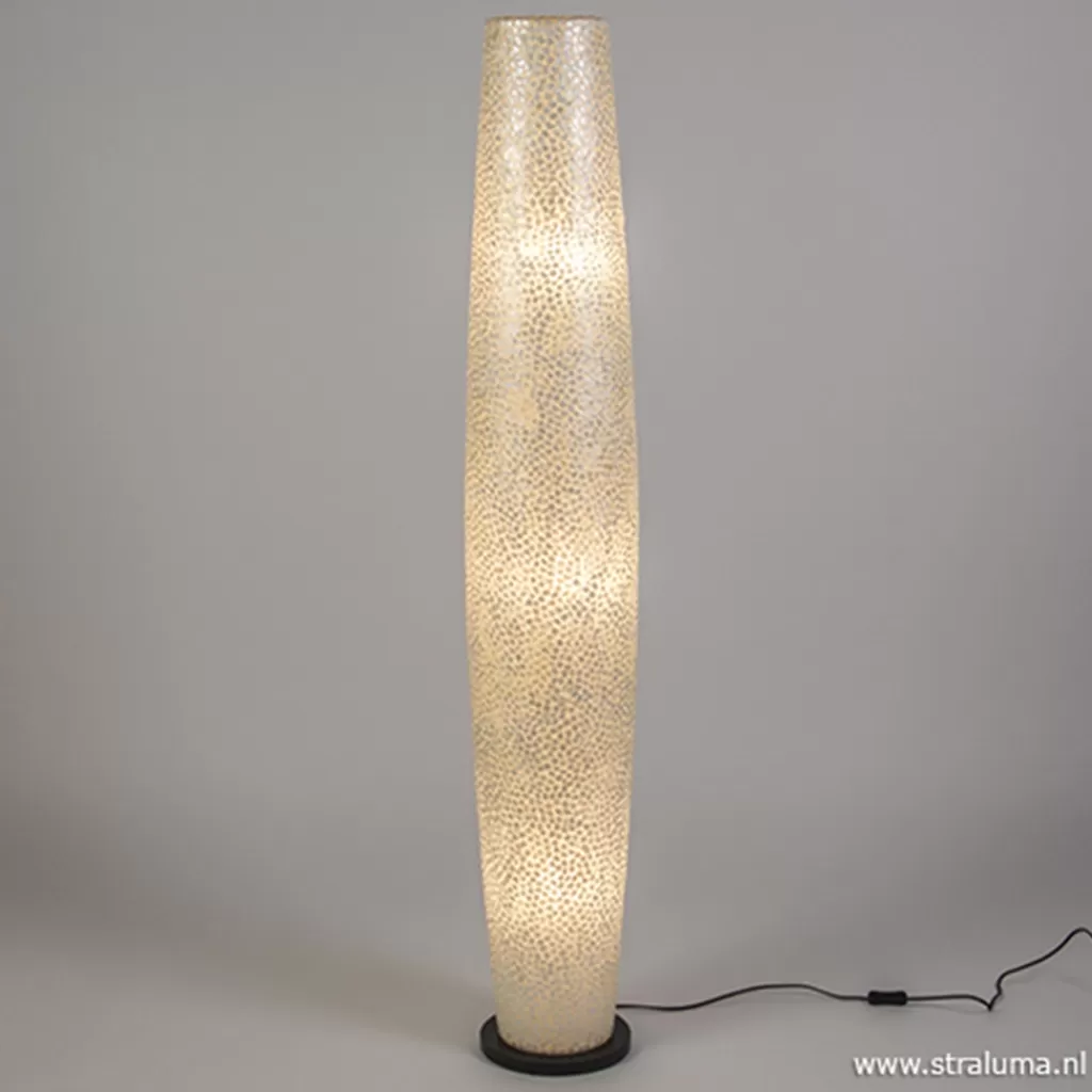 Decoratieve schelpen vloerlamp zuil>Straluma Best Sale