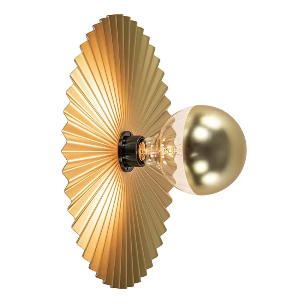 Decoratieve wand/plafondlamp goud met zwart>Straluma Sale