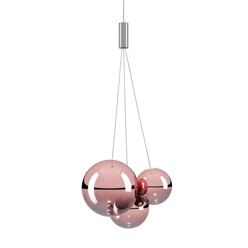 Design hanglamp Random rose goud glas inclusief LED>Straluma Outlet