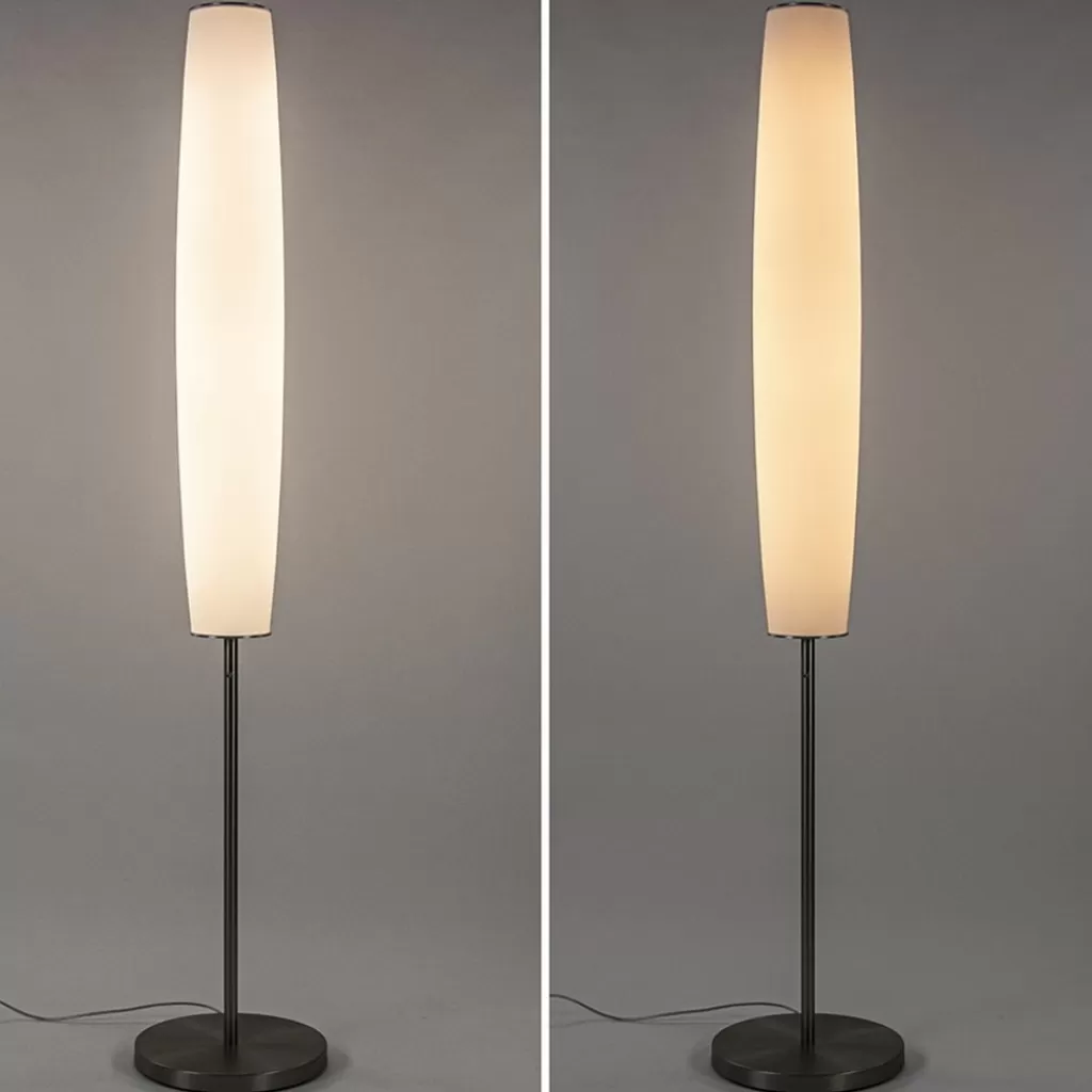 Design vloerlamp cilinder opaal glas met dimbaar LED>Straluma Clearance