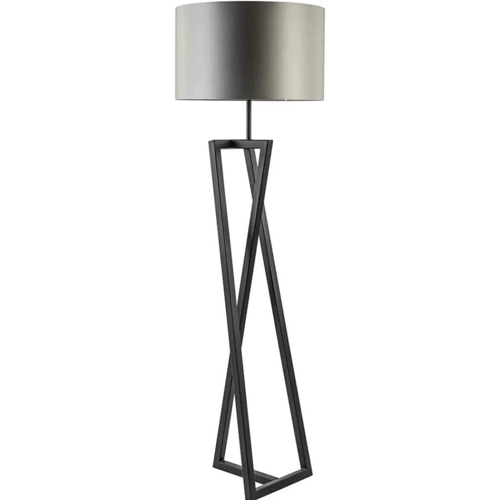 Design vloerlamp frame mat zwart excl kap>Straluma Online