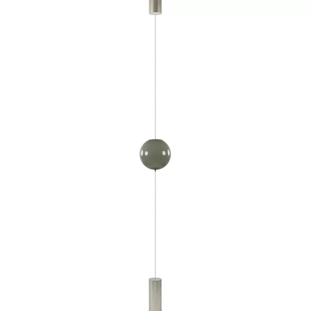 Design vloerlamp smoke steel met transparant smoke glas>Straluma Discount