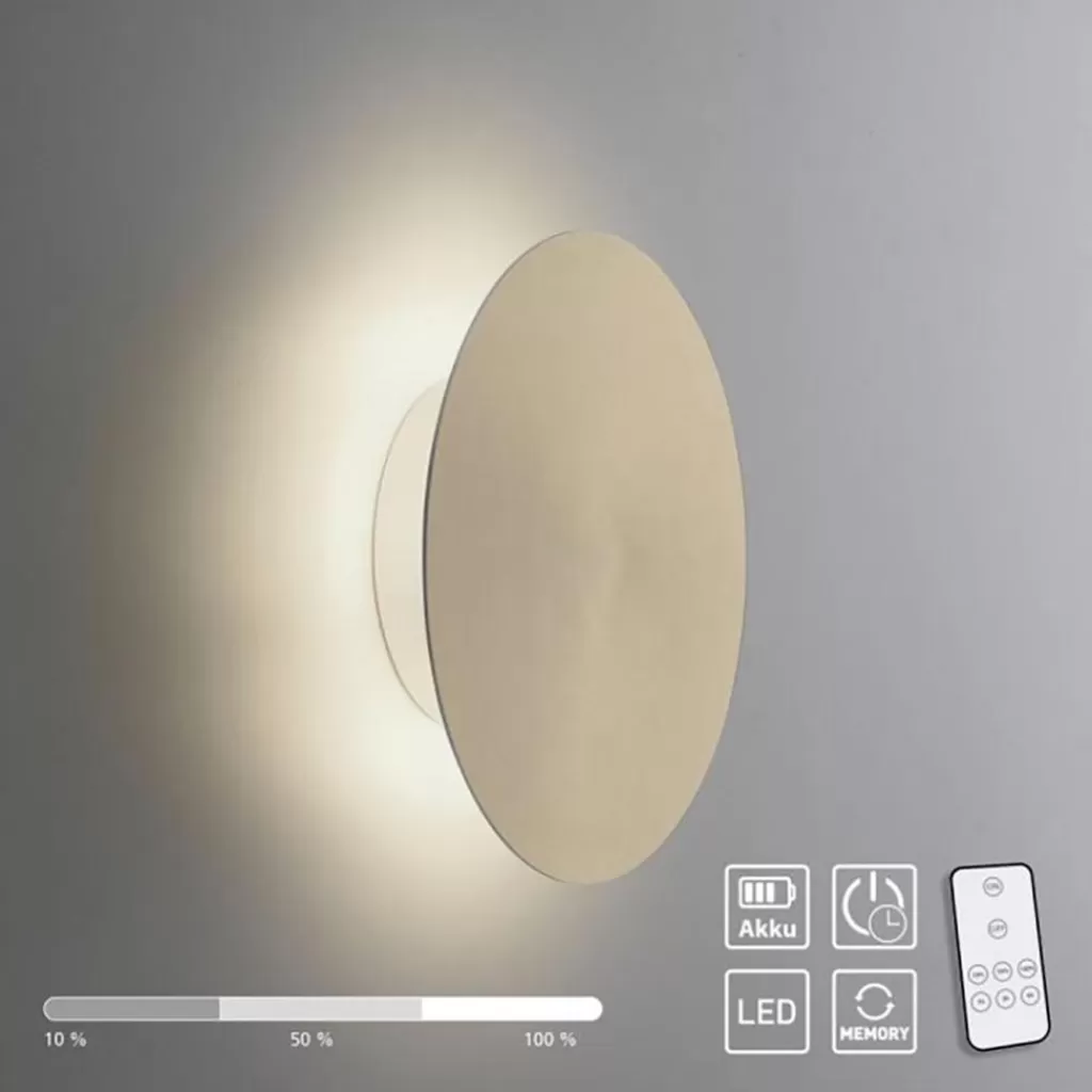 Dimbare LED wandlamp op accu goud>Straluma Cheap