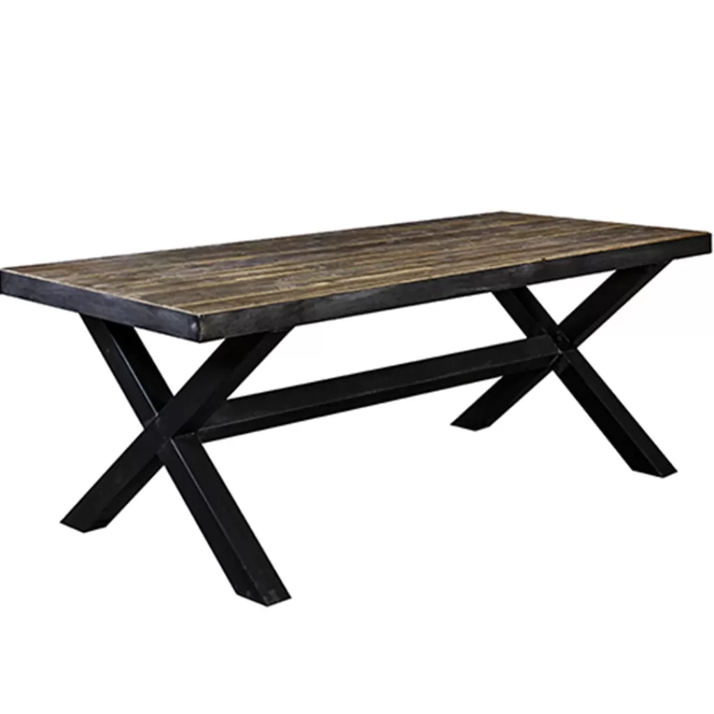 Eettafel Light & Living zink/hout>Straluma Best