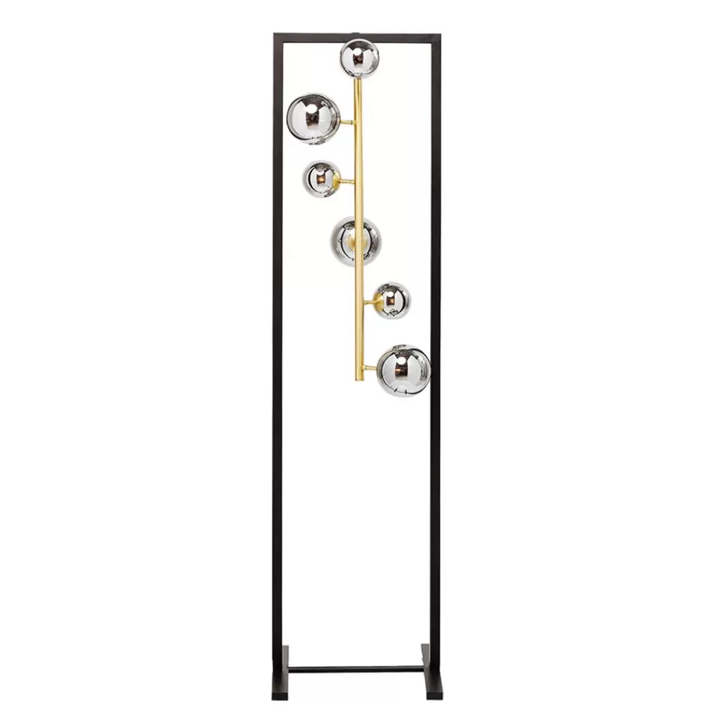 Elegante luxe vloerlamp met 6 glazen bollen>Straluma Cheap