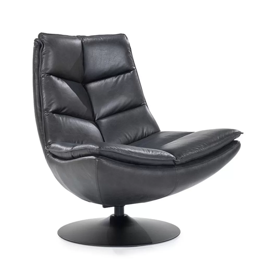 Fauteuil Sven leder - zwart>Straluma Hot