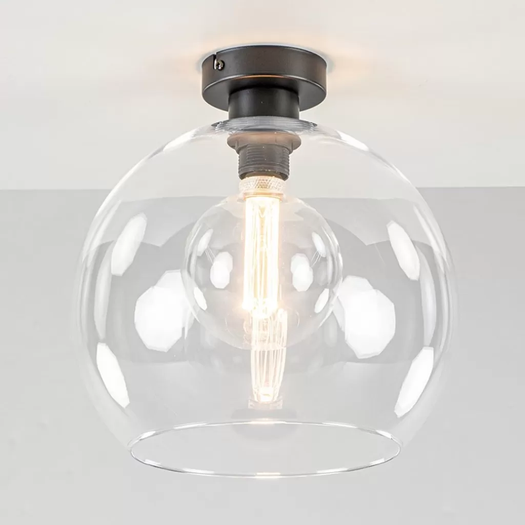 Globe plafondlamp helder glas 30 cm>Straluma Fashion