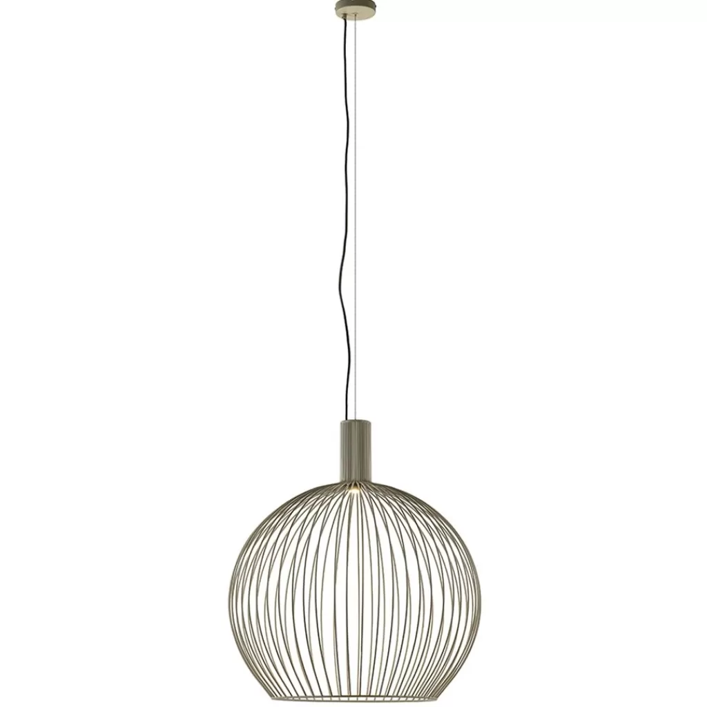 Grote eettafelhanglamp draad mat zand>Straluma Outlet