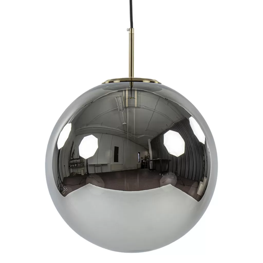 Grote luxe hanglamp brons + smoke glas Medina>Straluma Discount