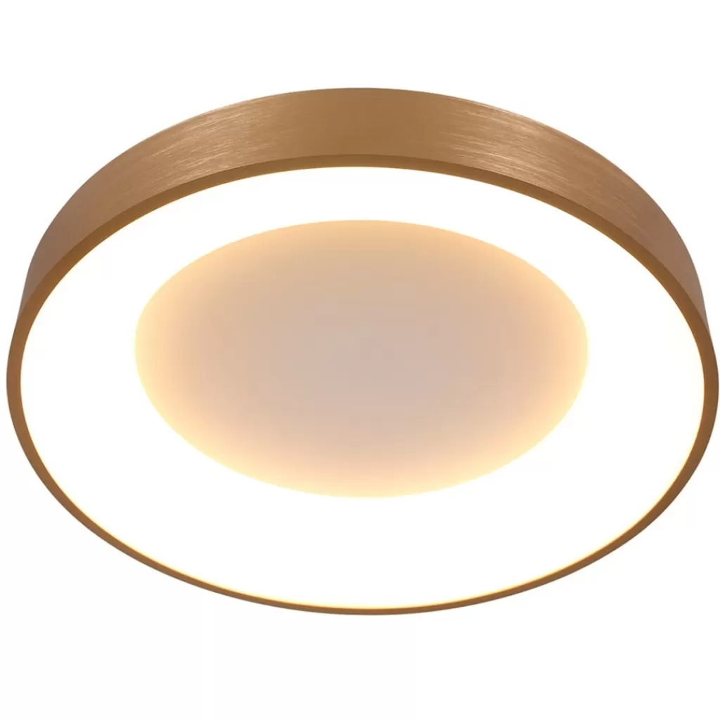 Grote plafondlamp goud 48 cm inclusief LED>Straluma Cheap