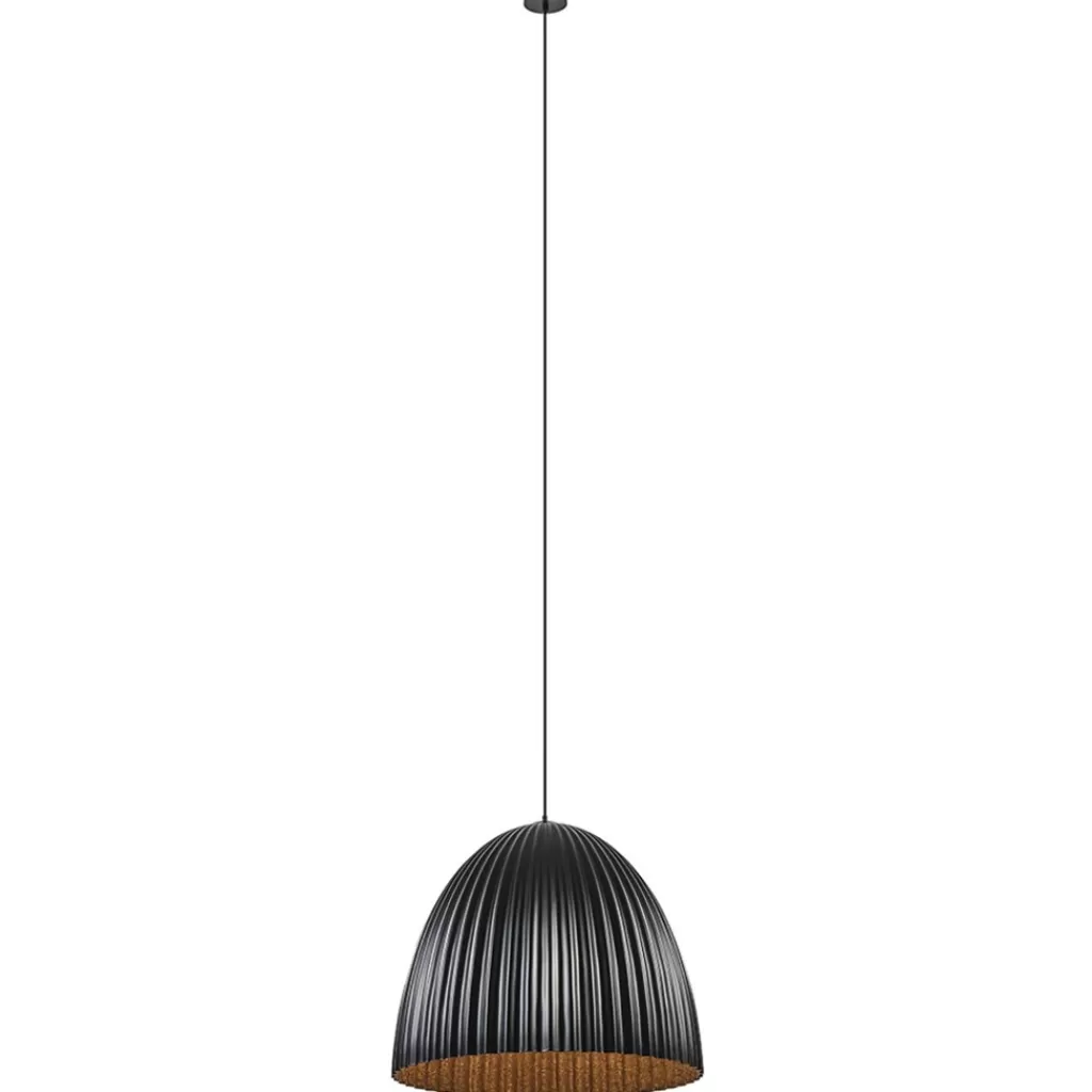 Grote XL hanglamp relief zwart met goud>Straluma Flash Sale