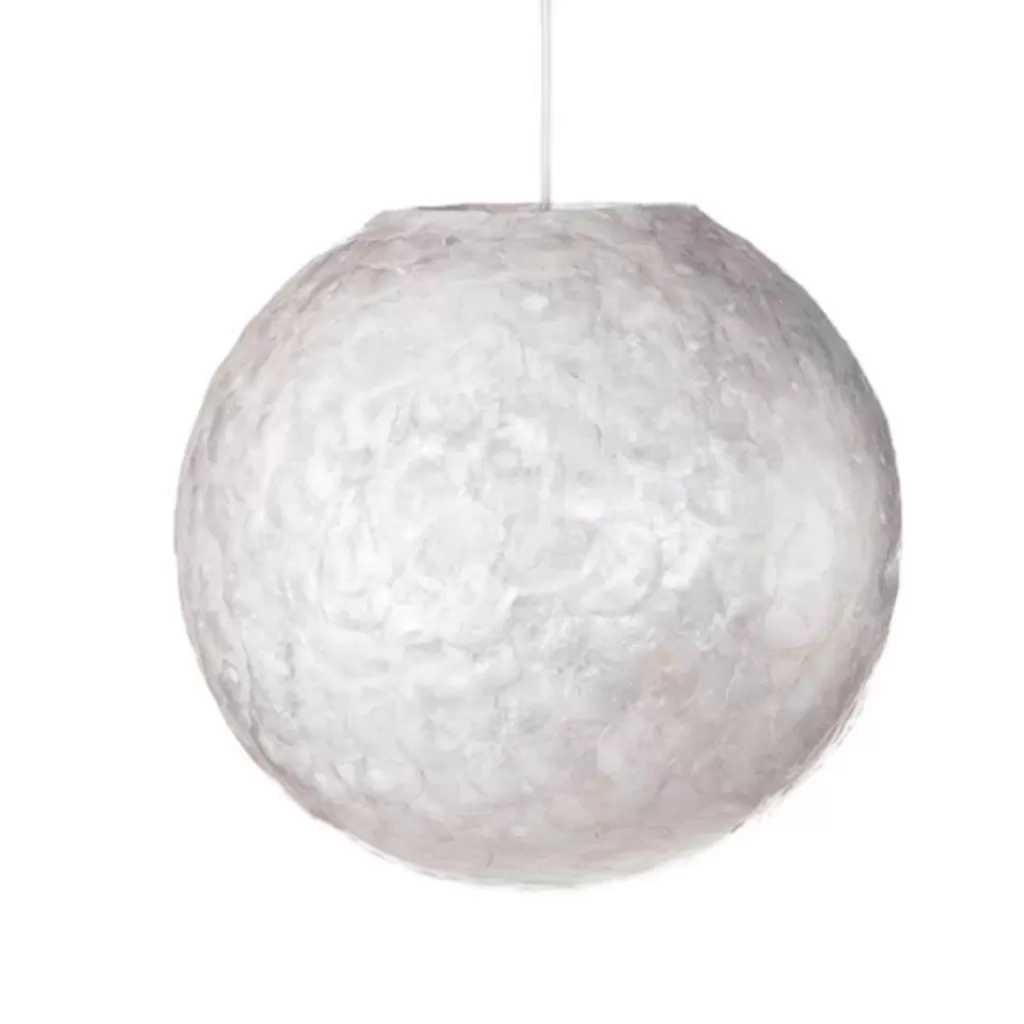 Hanglamp 40 cm rond creme schelpen>Straluma Flash Sale