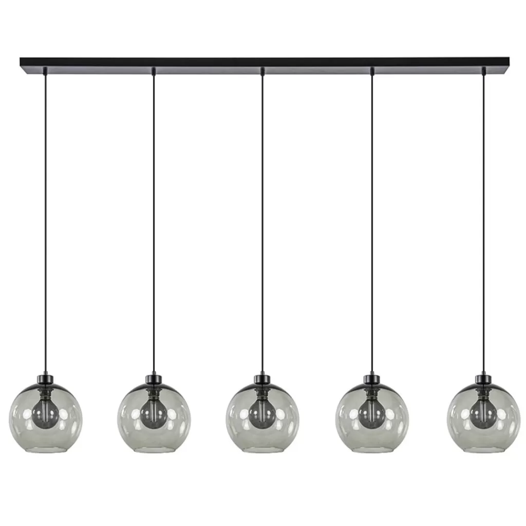 Hanglamp 5L balk + smoke glas 160cm>Straluma Sale