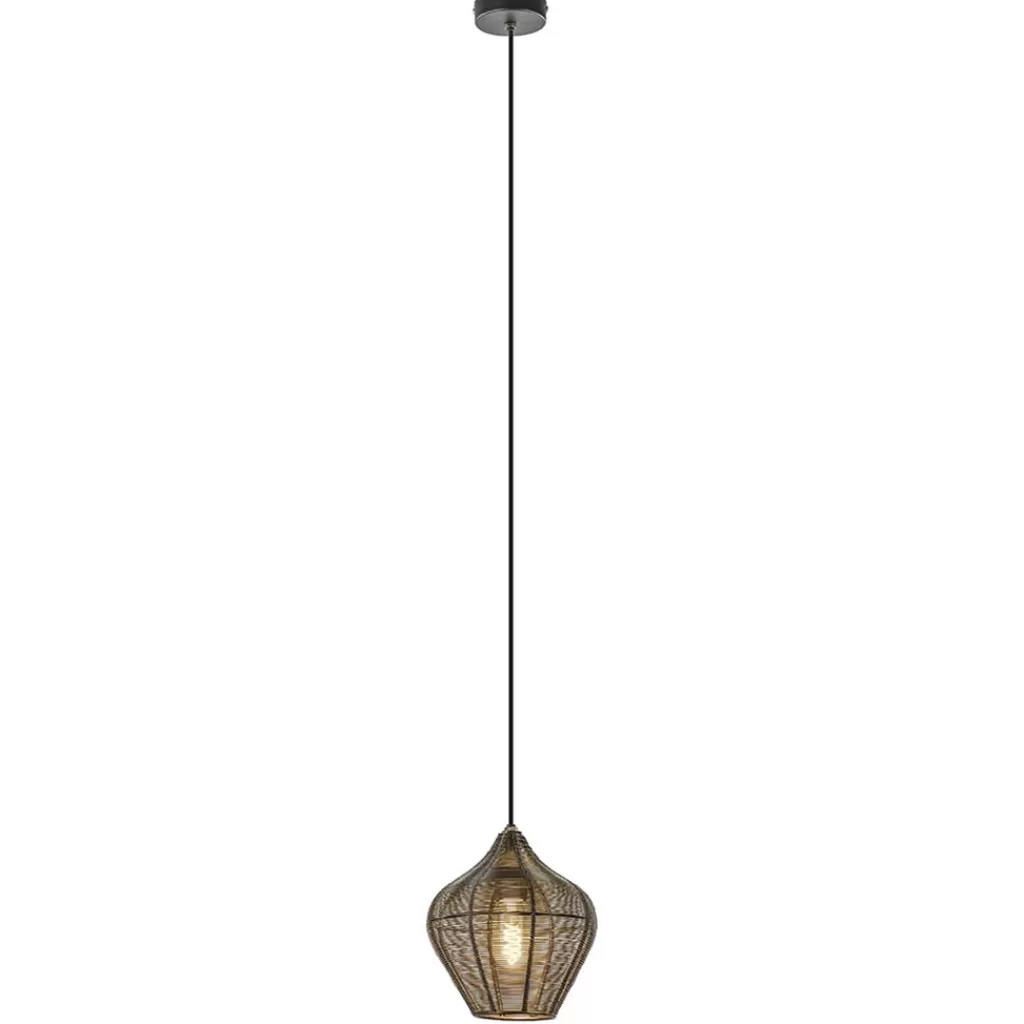 Hanglamp Alvaro 20cm antiek brons>Straluma Flash Sale