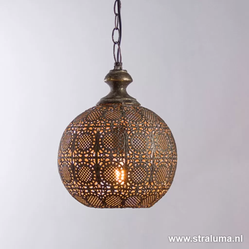 Hanglamp Ananya antiek brons>Straluma Online