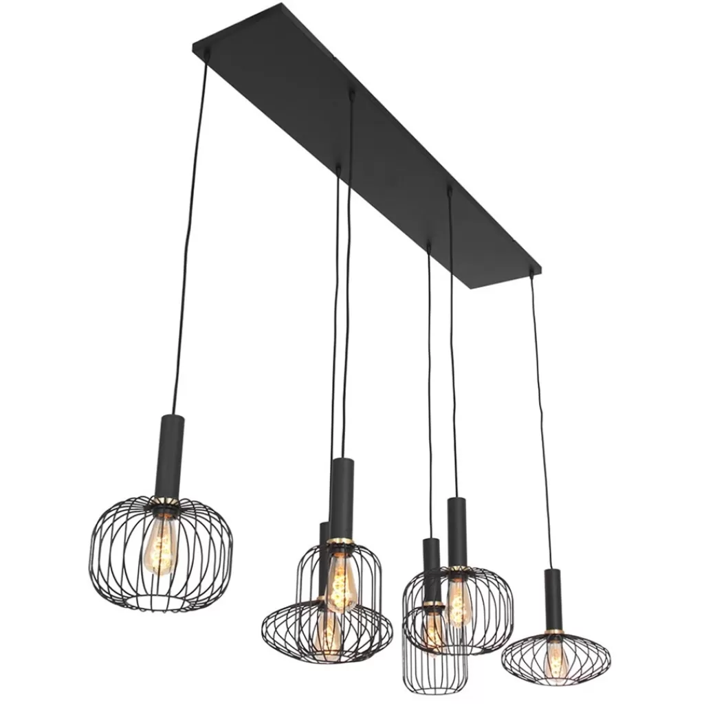 Hanglamp Aureole 6L mix zwart>Straluma Discount