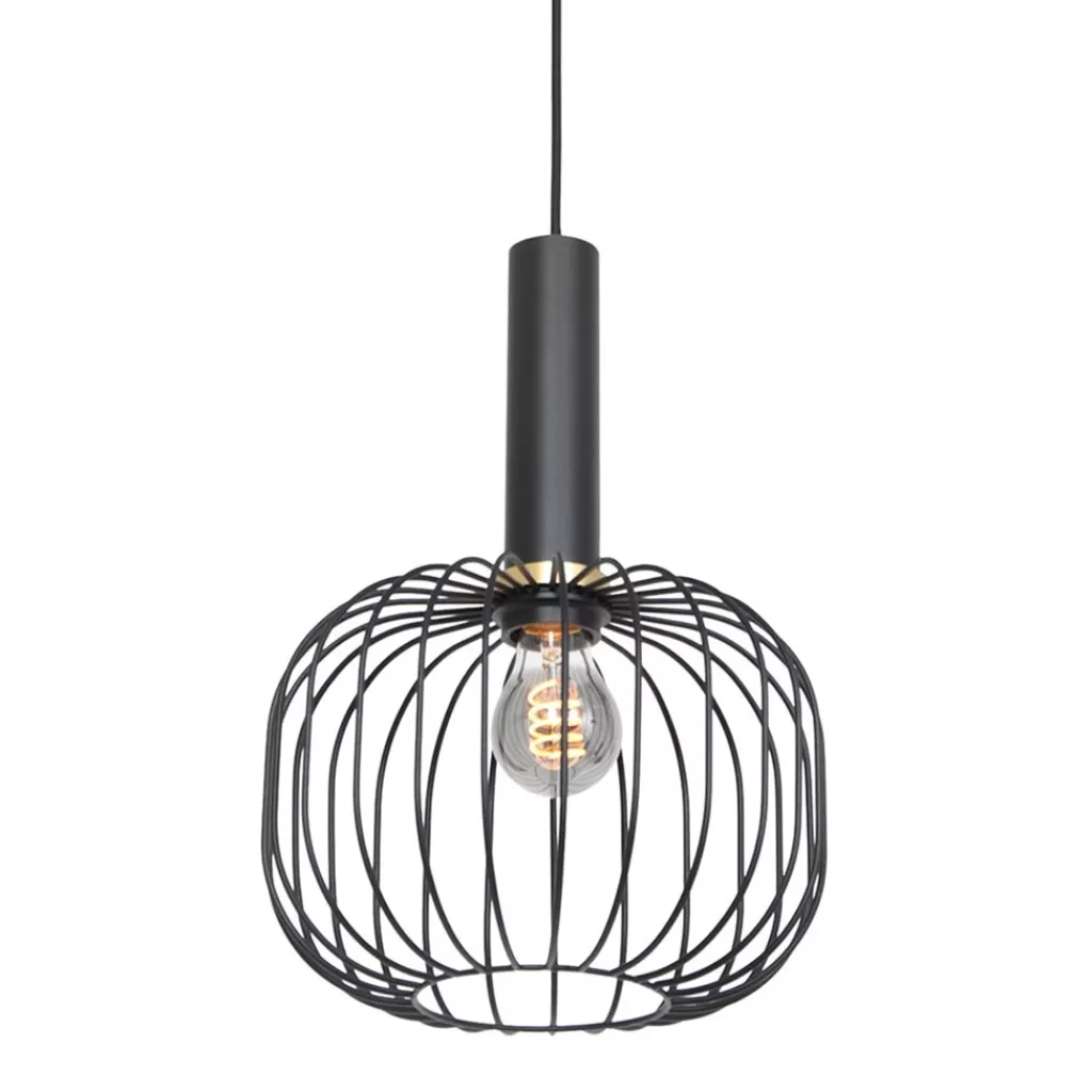 Hanglamp Aureole cilinder breed zwart>Straluma Discount