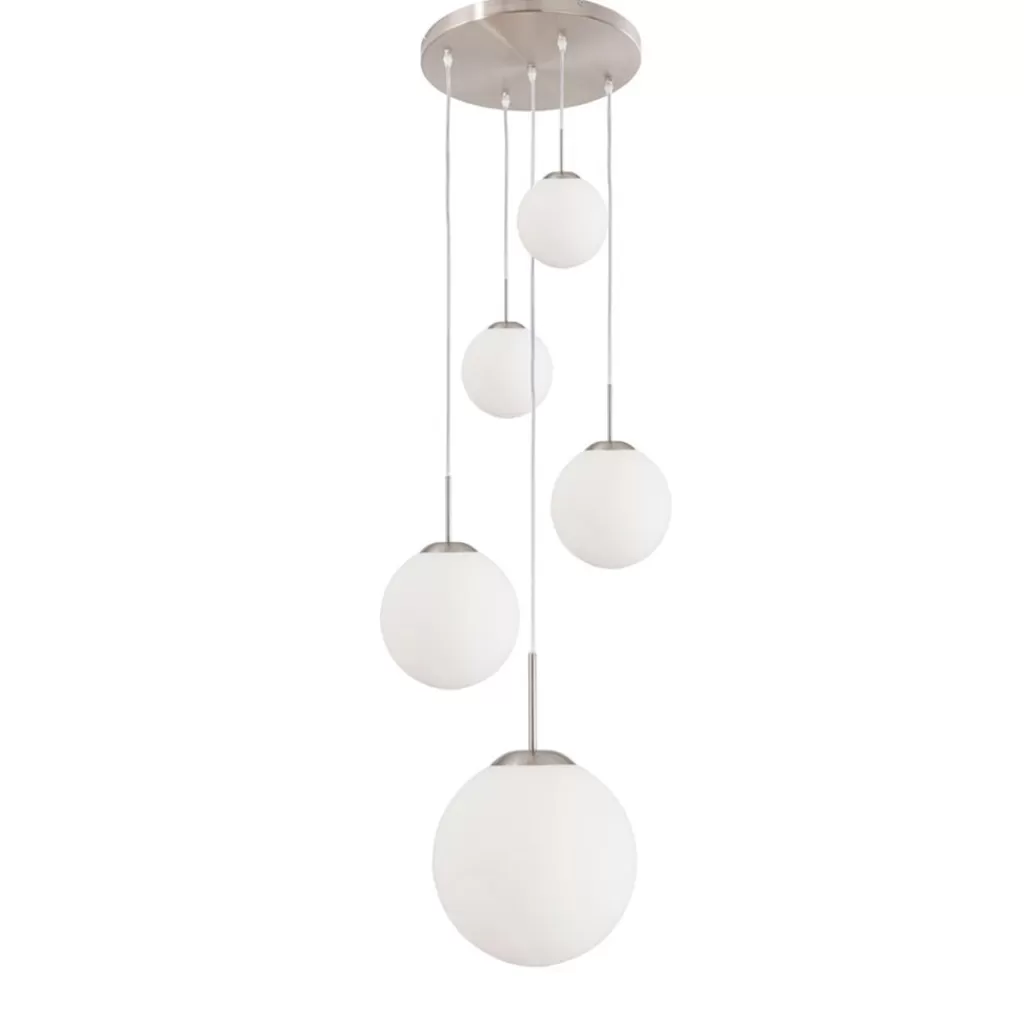 Hanglamp bol Bollique 5x glas wit>Straluma Flash Sale