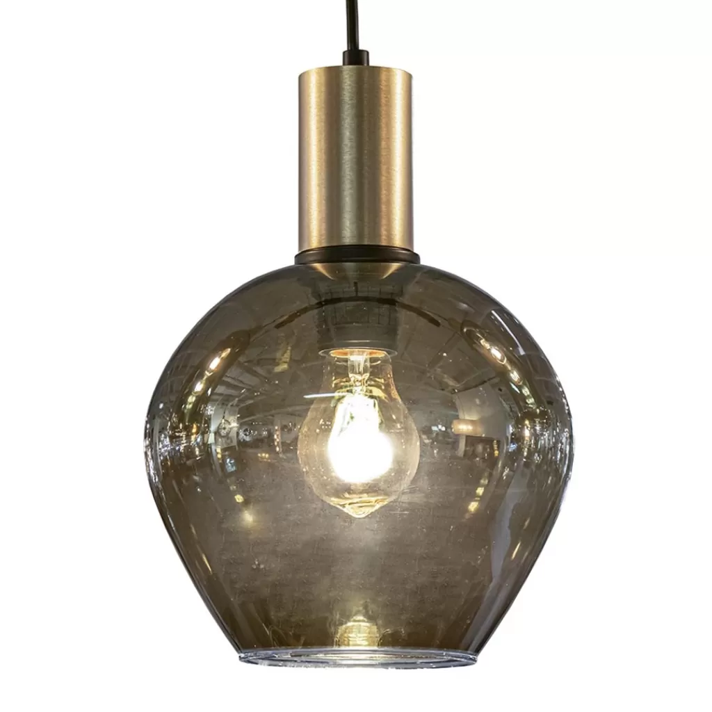 Hanglamp Bounty 5L rond zwart/matgoud>Straluma Best Sale