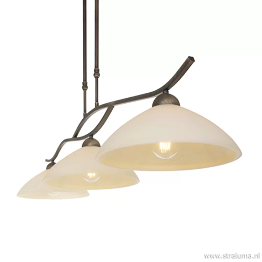 Hanglamp Capri brons/Glas>Straluma Outlet