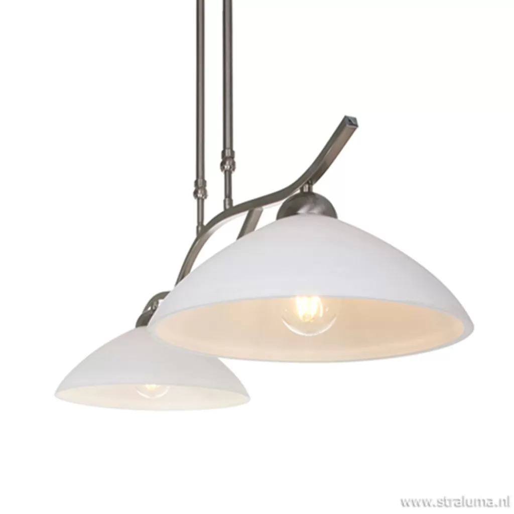 Hanglamp Capri staal/glas eettafel>Straluma Best Sale