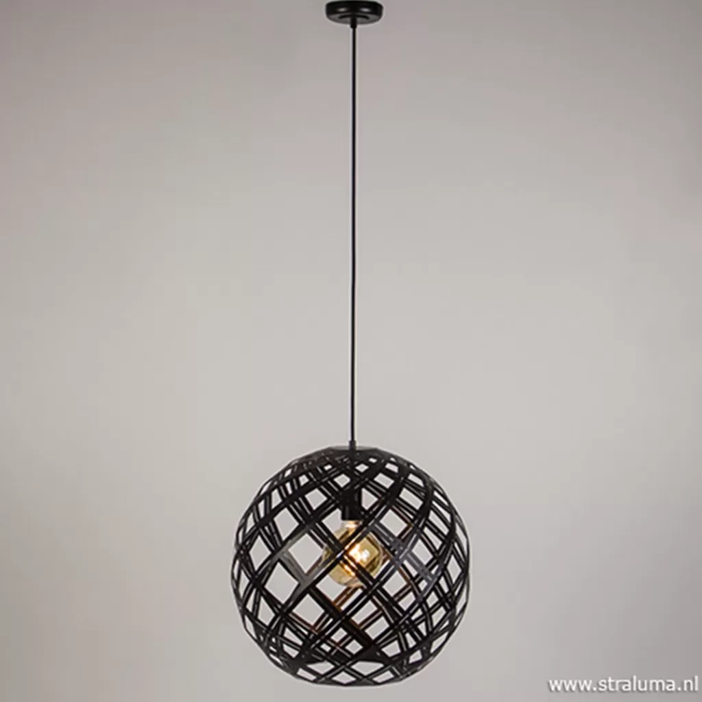 Hanglamp Emma bol zwart 50cm>Straluma Outlet