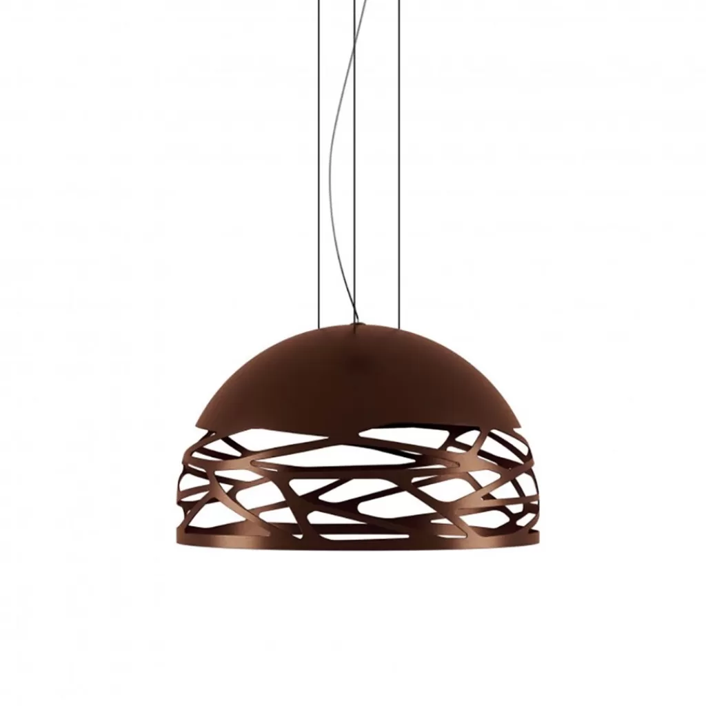 Hanglamp Kelly koepel brons 50cm>Straluma Discount