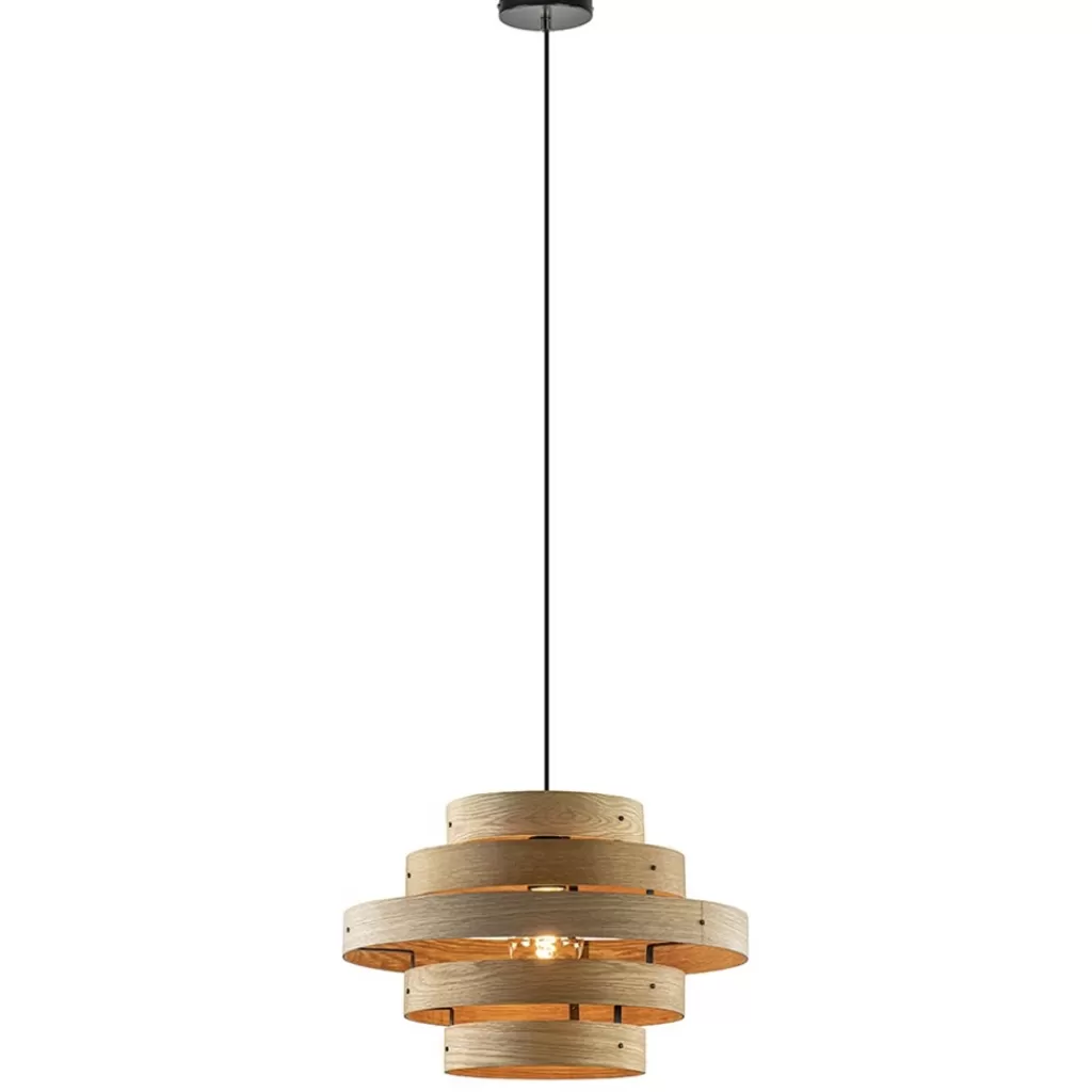 Hanglamp Oaknut hout 5 ringen>Straluma Flash Sale