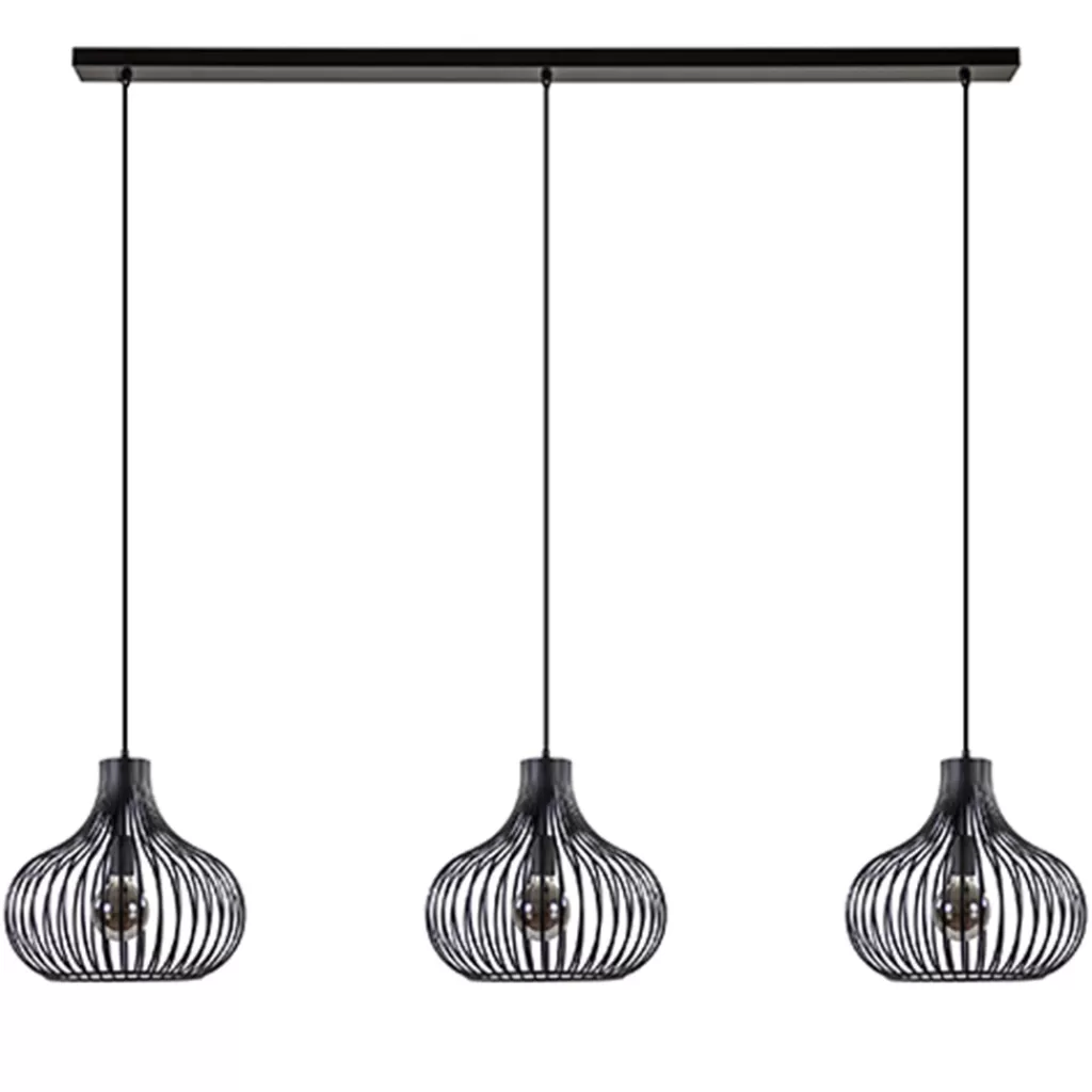 Hanglamp Onion 3L draad zwart>Straluma Fashion