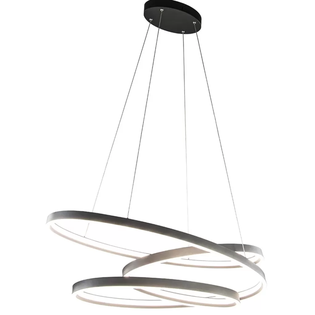 Hanglamp ovale ringen mat zwart>Straluma Hot