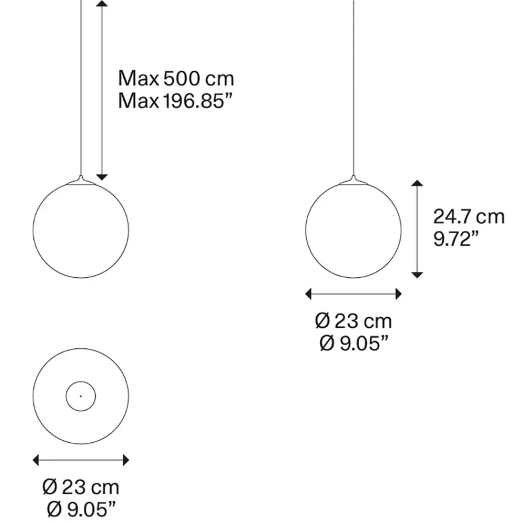 Hanglamp Random Solo 23cm smoke>Straluma Best Sale