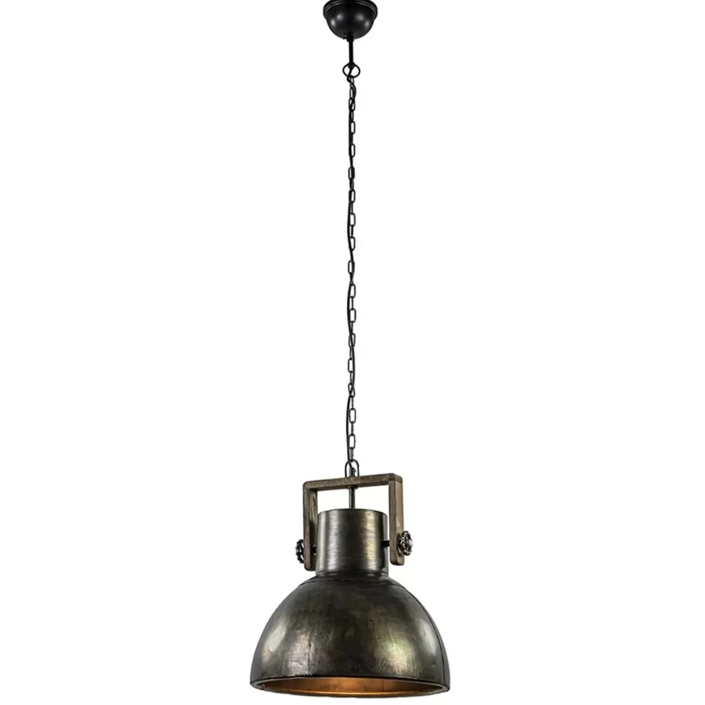 Hanglamp Shelly industrieel bruin/hout>Straluma Sale