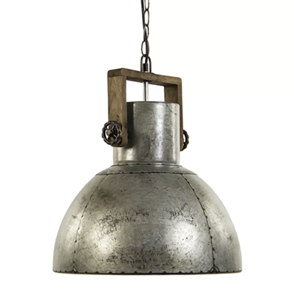 Hanglamp Shelly industrieel zink/hout>Straluma Clearance