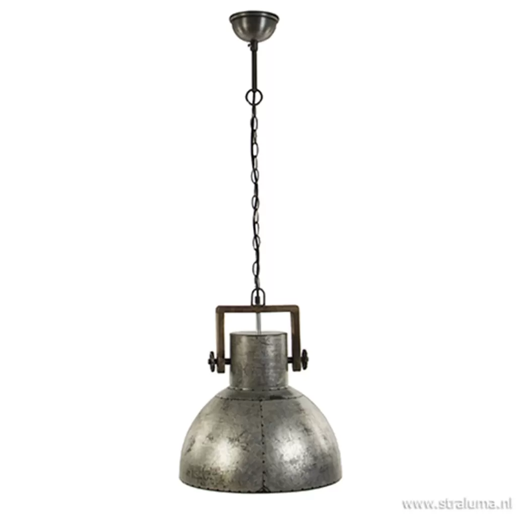 Hanglamp Shelly industrieel zink/hout>Straluma Clearance