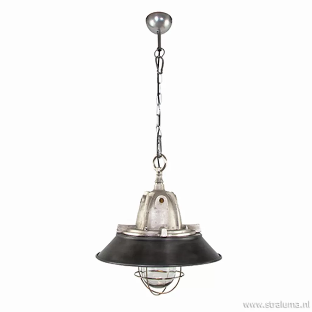 Hanglamp Tuk industrieel 41cm zwart/staal>Straluma Outlet